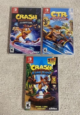 CTR Team Racing Nitro Fueled Bandicoot About Time N Sane Trilogy Nintendo Switch