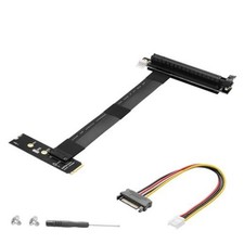 M.2 NGFF to PCI-e 16x Graphics Riser Card,90 Degree M.2 NGFF Key to PCI Left