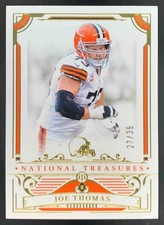 Joe Thomas 2025 Panini National Treasures Gold Browns /35