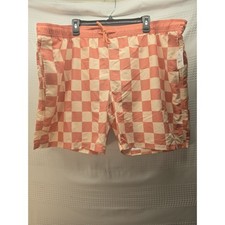 Mad Engine Swim Trunks Size XXL Checker Print...