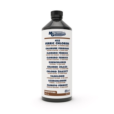 MG Chemicals Ferric Chloride Copper Etchant Solution, 1 liter Liquid Bottle