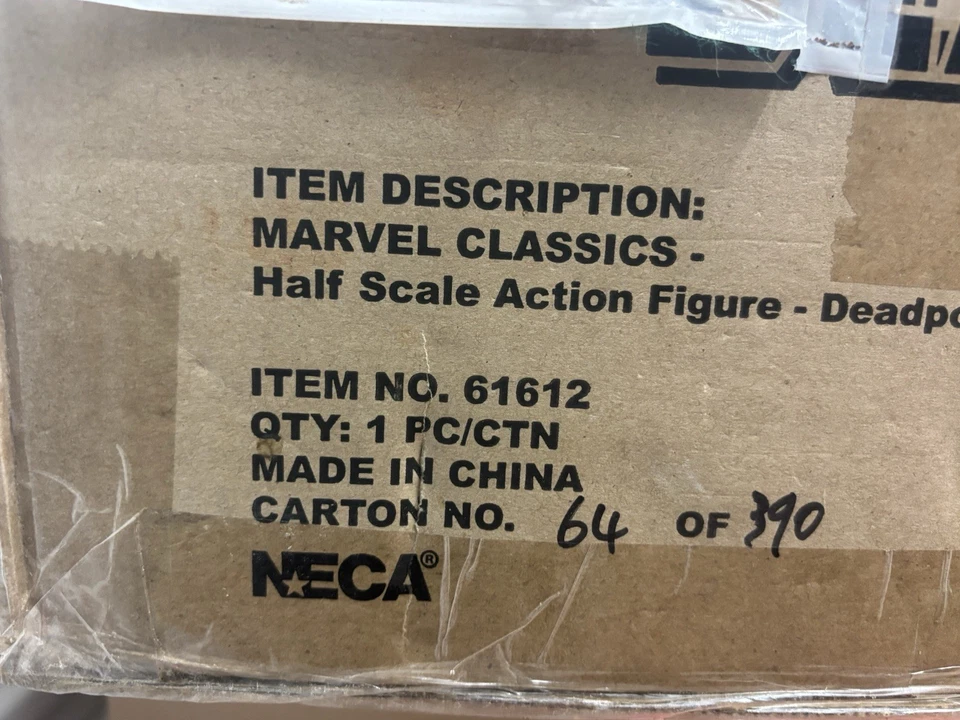 Figura Deadpool Media Escala NECA #64/390–Inspeccionada Como Nueva – Rara Coleccionable Marvel Foto 3 de 4