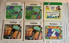 Sesame Street Lot Of 8 Vinyl 7” Board Original Cast 45s Children’s Series 1970s
