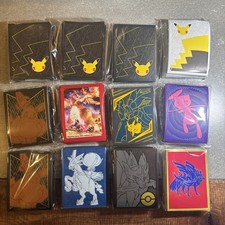 Pokemon Team Up ETB Sleeves Mew Pokemon Center Celebration Charizard Sealed X12