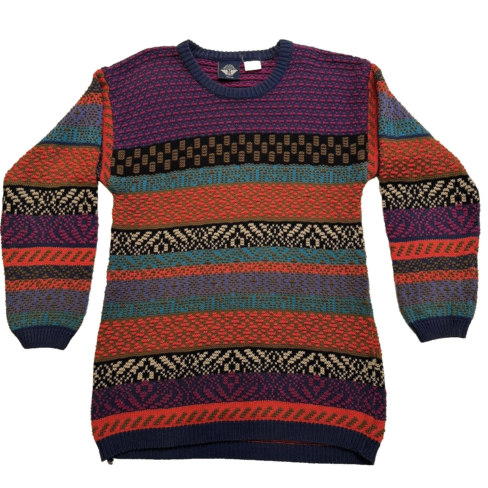 Multi-Color Oversized Vintage Sweaters for Women