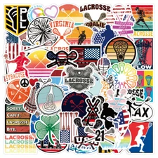 100Pcs Lacrosse Tennis Sticker for Adults Teens Girls Scrapbooking Water Bottles