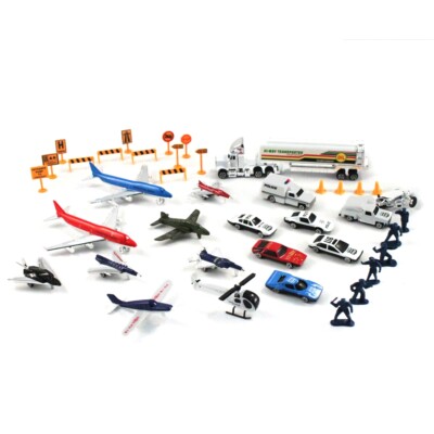 Kids 50pc Playset Deluxe Diecast Toy Car City Set (5 Theme Set Options)