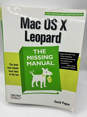 MAC OS X LEOPARD - THE MISSING MANUAL by David Pogue (Paperback, 2007)