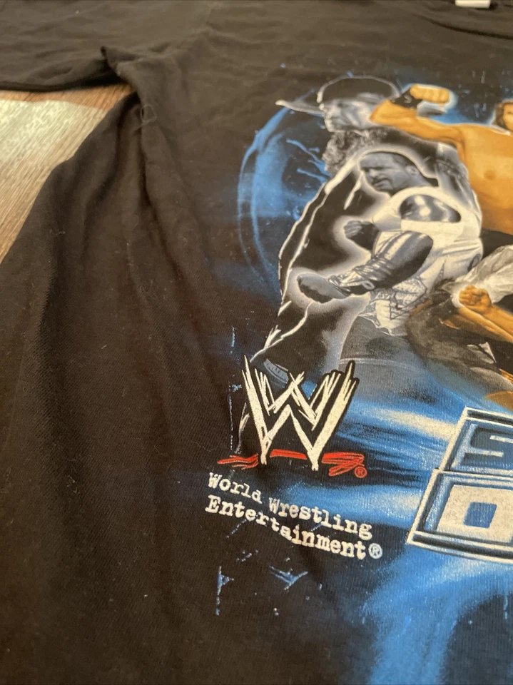YOUTH Vintage 2007 WWE The Great Khali Undertaker Kane Rey Mysterio Shirt Sz XL - Image 3 of 4