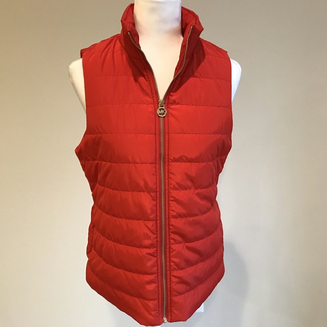 michael kors vest womens gold