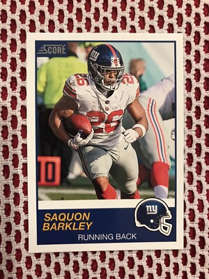2019 Saquon Barkley Score Football Card****New York Giants***RARE**** | eBay