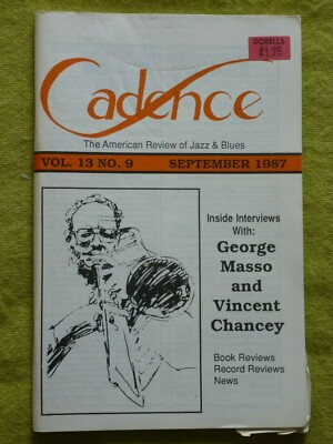 CADENCE / SEPT 1987 / GEORGE MASSO &VINCENT CHANCEY