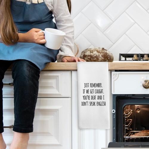 Funny Sarcastic Gift Kitchen Towels Sarcasm Towels Adult Humor Funny Hand Tow... - Picture 3 of 6