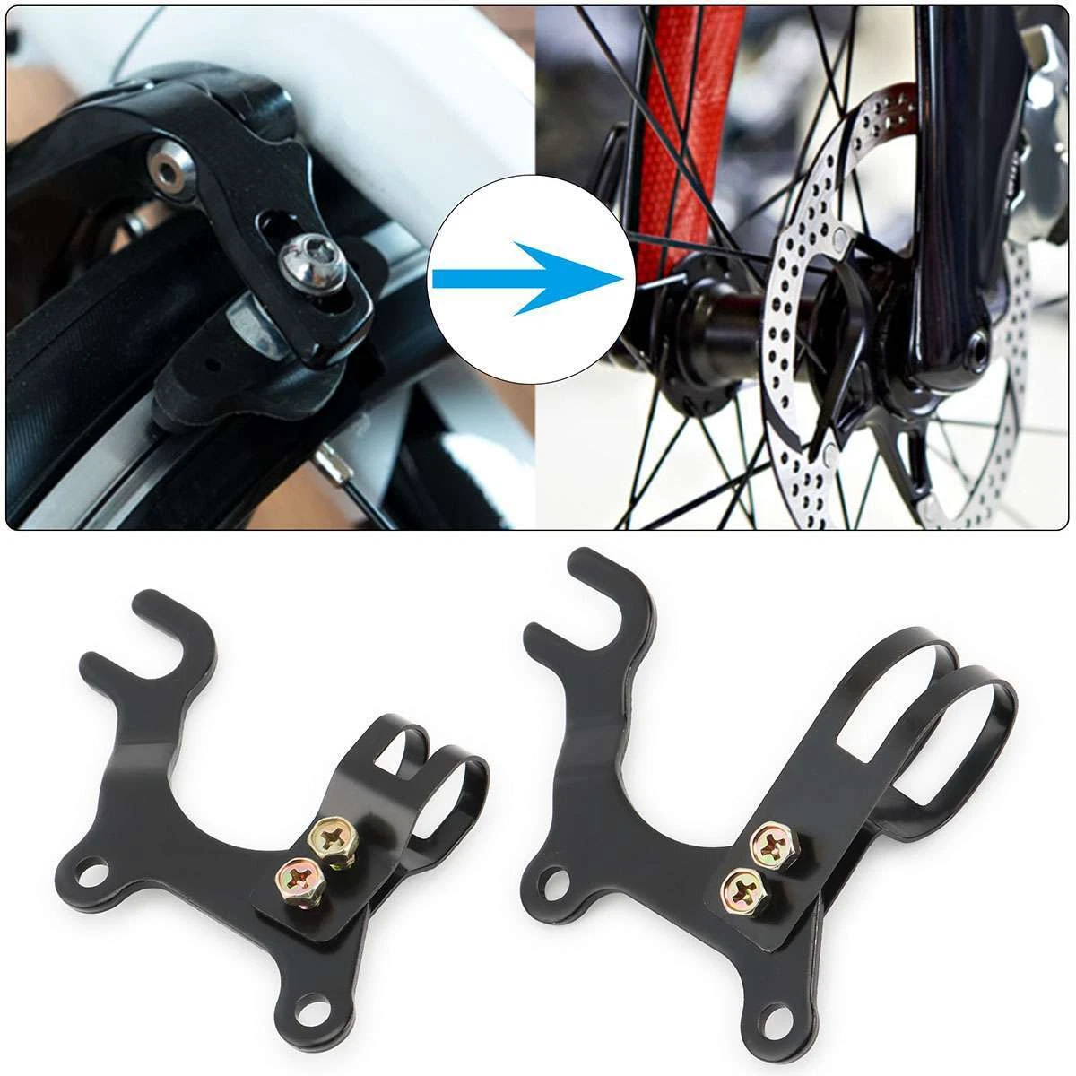 Kit De Freins à Disque Pour Vélo – Conversion Mécanique – Aluminium – Neuf