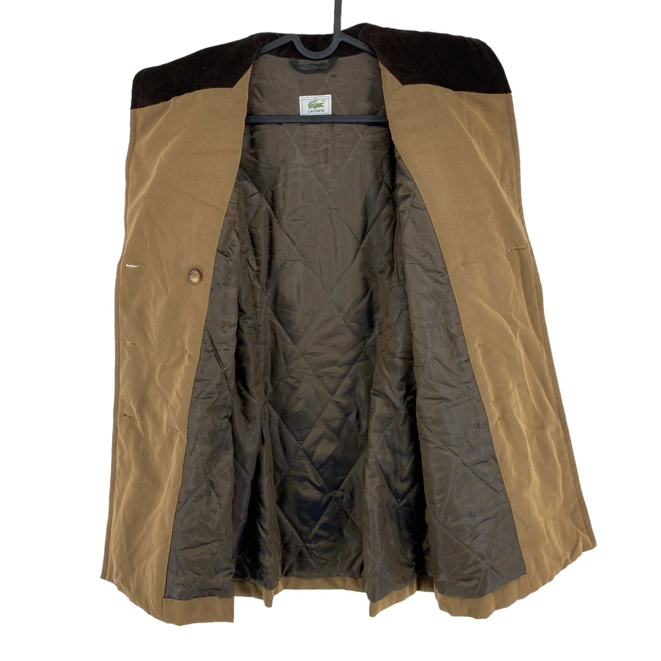 LACOSTE 棕色腰带风衣外套夹克尺寸 EU 40 英国 12 美国 10 — 第 4/4 张图片