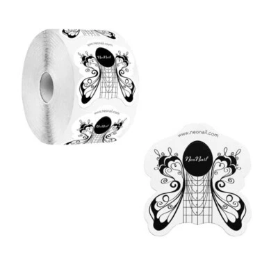 NeoNail Nagelform Schablone Schmetterling Nail Art Extension Form 100/500 stck.