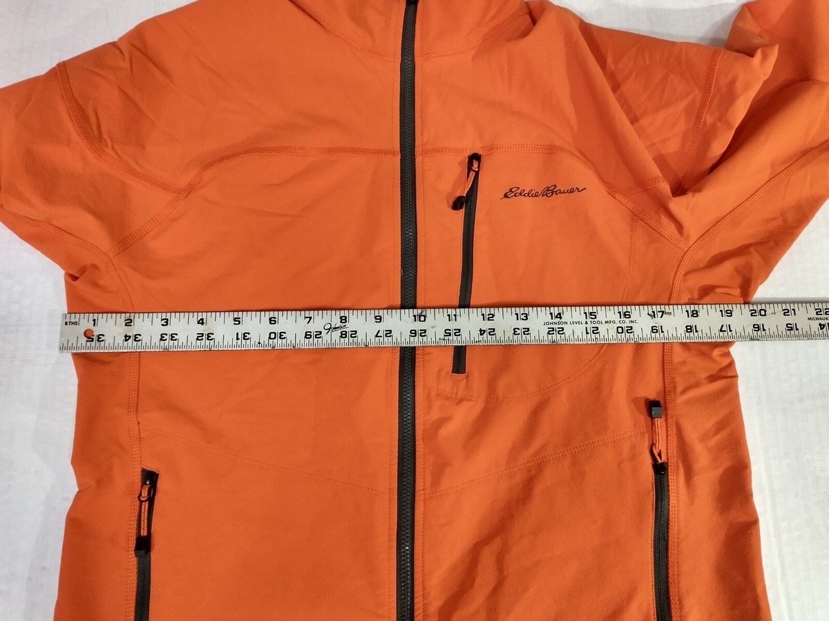 EDDIE BAUER Men's First Ascent Full Zip Orange Lightweight