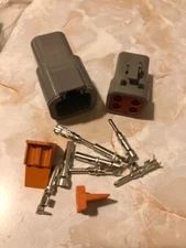 Deutsch DTP 4-Pin Connector Plug Kit 14-12 AWG EZ crimp connector