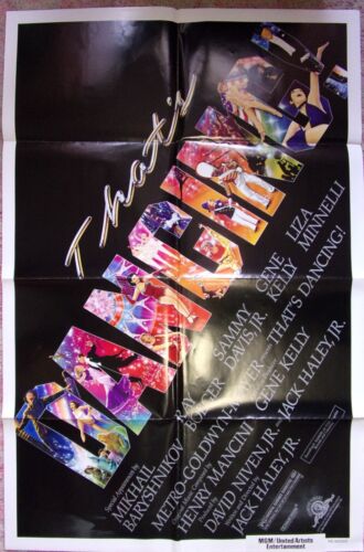 That's Dancing original one-sheet Movie Post:  Gene Kelly, Sammy Davis Jr - Afbeelding 1 van 1