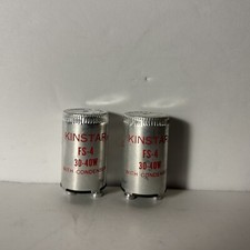 Lot of 2 KINSTAR FS-4 Fluorescent Lamp Starters 30/40 Watts Aluminum FS4