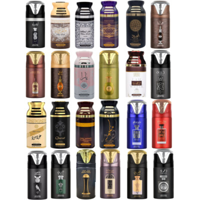 Lattafa Concentrated Perfume Body Spray Arabian Deodorant 250mL UAE - 31 Scents!