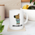 Chill Guy Meme Mug, Viral Dog Cartoon Coffee Cup, Boyfriend Gift, Funny Meme