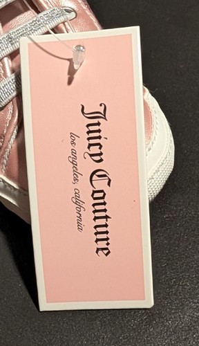 Baby Girl Juicy Couture Baby Maria Pink Glitter Sneakers Size 3M - New Open Box - Picture 16 of 17
