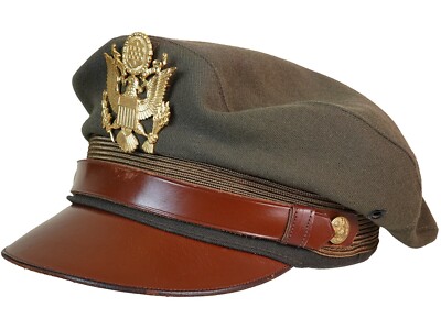 WW2 USAAF OFFICER'S AUSTRALIAN MADE CRUSHER CAP w/ 2 REMOVABLE