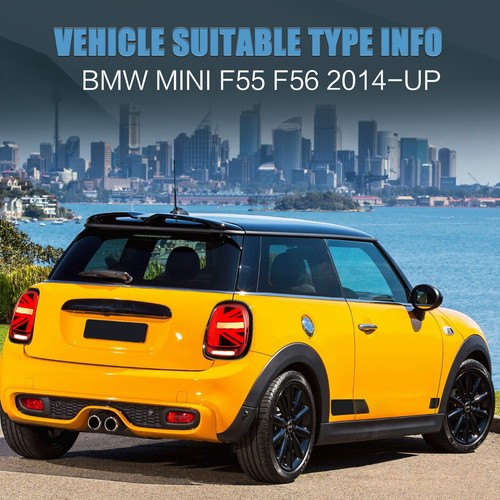 LED Tail Light Red For 2014-2021 Mini Cooper F55F/56F/57 Sequential Rear Lamps - Picture 7 of 9