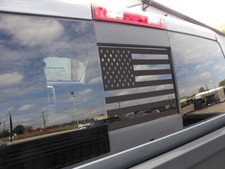 American Flag Vinyl Decal Middle Window Fits Dodge Ram 2009-2019 Rear Window American Flag Vinyl Decal Middle Window Fits Dodge Ram 2009-2019 Rear Window