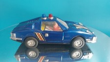 1980 VINTAGE MF305 VOITURE CAR BLUE POLICE FRICTION CON SUONO SIRENA POLIZIA