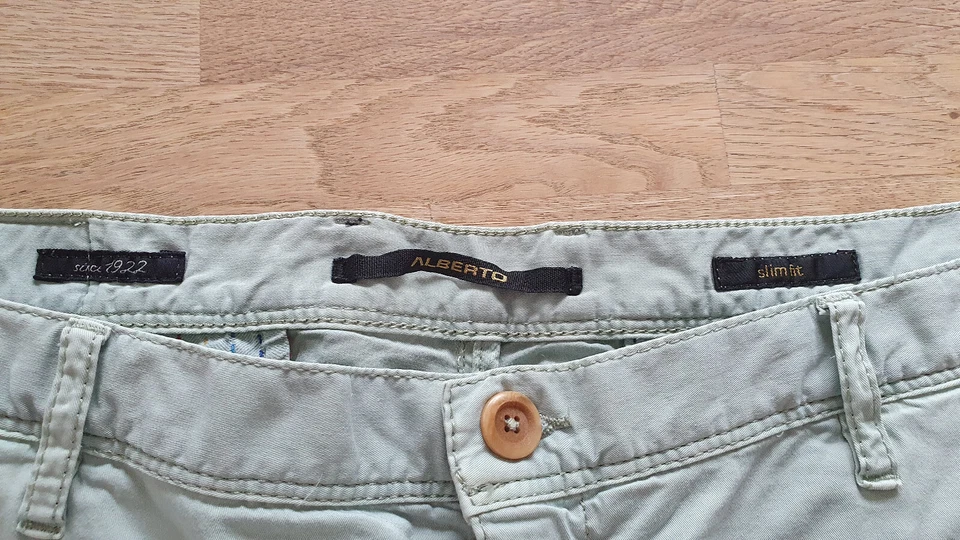 ALBERTO Shorts Slim Fit Gr.  W40 hellgrün - Bild 3 von 4