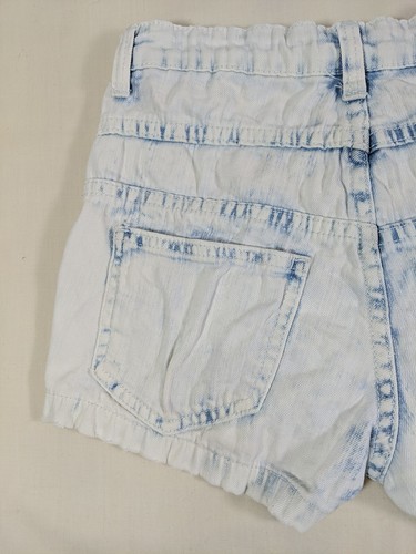 DELIA*S SKYLAR Wmn's/Jr's Acid Wash Button Fly Distressed Jean Short-Shorts sz 0 - Picture 10 of 12