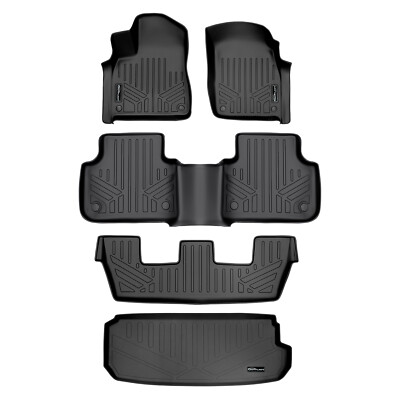 SMARTLINER Custom Fit Floor Mats Cargo Trunk Liner 3 Row OEM 2017-2026 Audi Q7