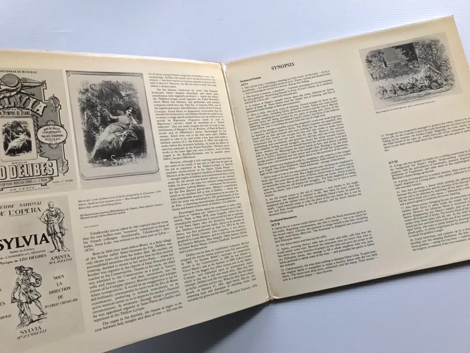 SLS 5126 Delibes SYLVIA - Jean-Baptiste Mari, Paris Opera Orchestra HMV 2LP  - Image 3 of 4