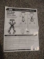 Full Body Safety Harness  Hunting Treestand Model# 2022- 300 lb AHS