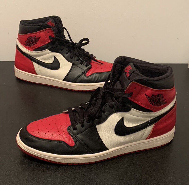 Nike Air Jordan 1 Retro High OG Bred Toe Men's Size 14 Nike Air Jordan 1 Retro High OG Bred Toe Men's Size 14
