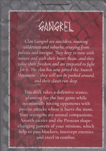 Gangrel Fifth Edition Preconstructed Starter VTES CCG 5th ed - Picture 2 of 2