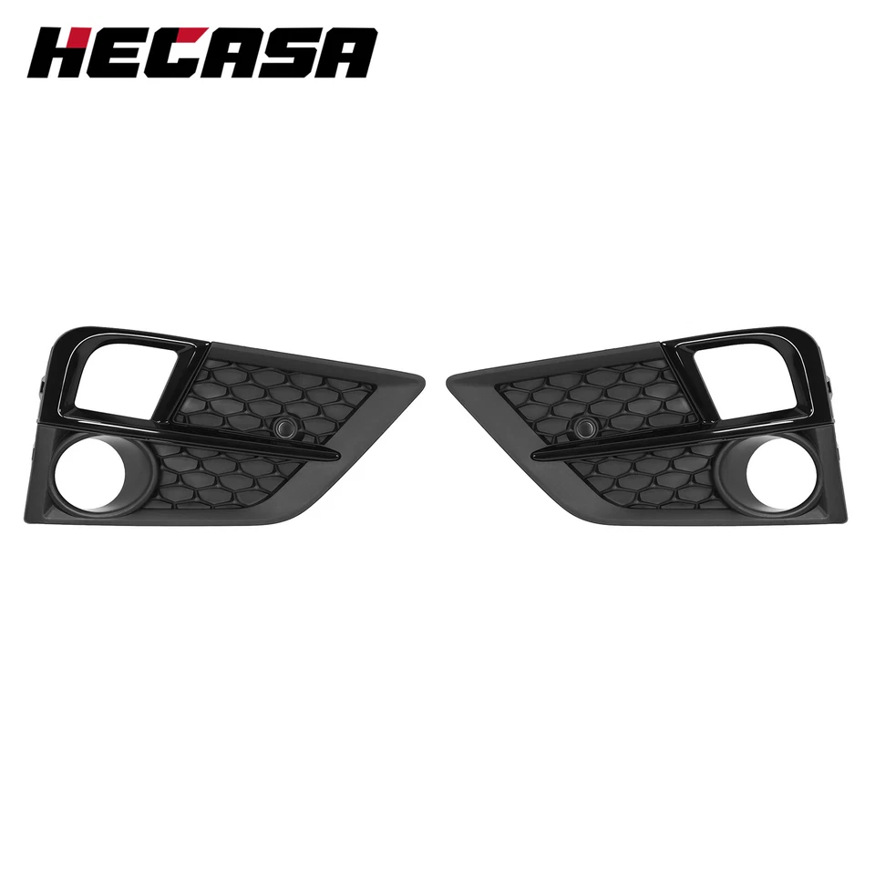 HEASCA Front Bumper Fog Light Bezel For Honda Odyssey LX EX EXL 2018-2020 Black — 第 2/4 张图片