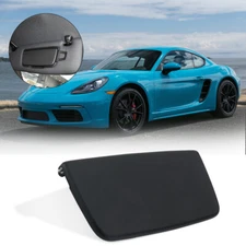 Sun Visor Mirror Cover For Porsche For 718/981/911 Black/Luxor Black