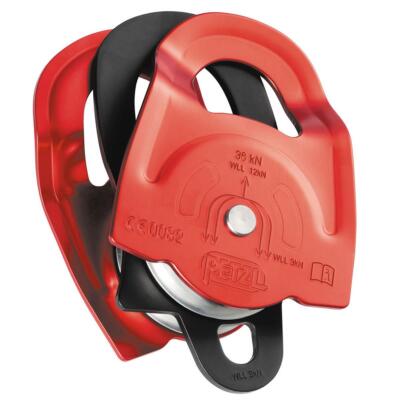 Petzl Doppelriemenscheibe - Hocheffiziente Doppelpreusik Riemenscheibe