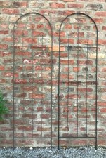 Garden Metal Trellis Arch Flower Privacy Plant Large Wall Trellises Arched Top