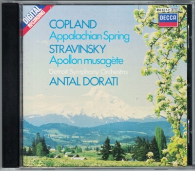 Antal DORATI: COPLAND Appalachian Spring STRAVINSKY Apollon Musagete DECCA CD