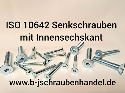 ISO 10642 (DIN 7991) 8.8 Senkschrauben mit Innensechskant verzinkt M12 M14 M16