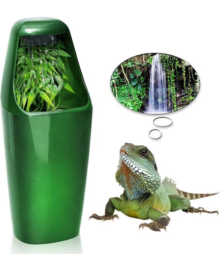 Reptile Water Dispenser and Dripper Automatic Circulation Bearded Dragon Green - 第 1/5 張圖片