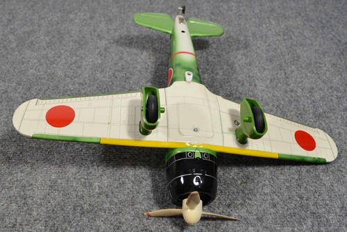 Vintage 1987 Zero Fighter Tin Airplane Toy by Leadworks Inc Japan - Picture 5 of 7