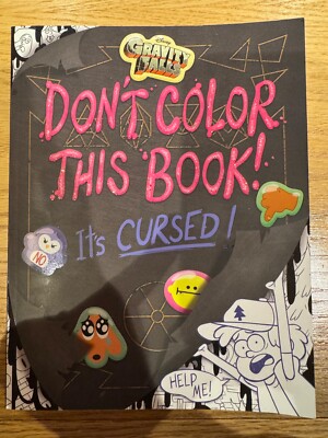Gravity Falls - Don t Color This Book It s Cursed! Rare OOP - Some pages colored