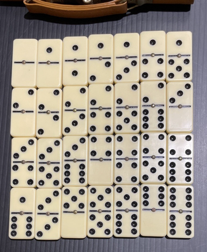 Domino Set With Case, Set Of 28 - Picture 4 of 10