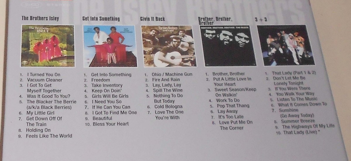 The Isley Brothers Original Album Classics 5 CD Box Set UK Import