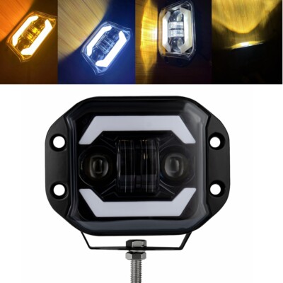  Car 12V 24V LED Pods Driving Fog Lights 5'' Inch Spotlight For 4X4 Atv Niva Lada